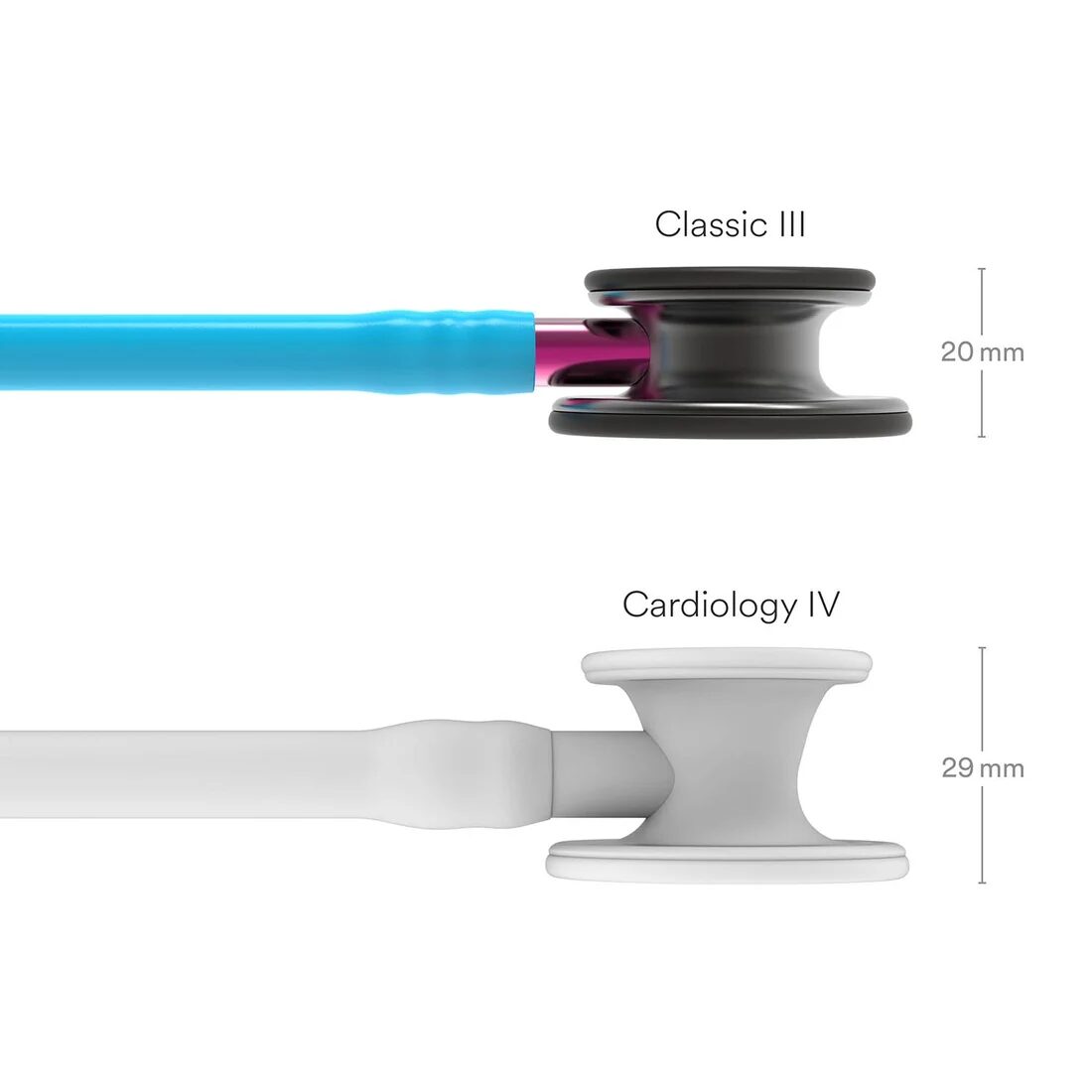 Classic III · Smoke & turquoise - pink stem · 5872