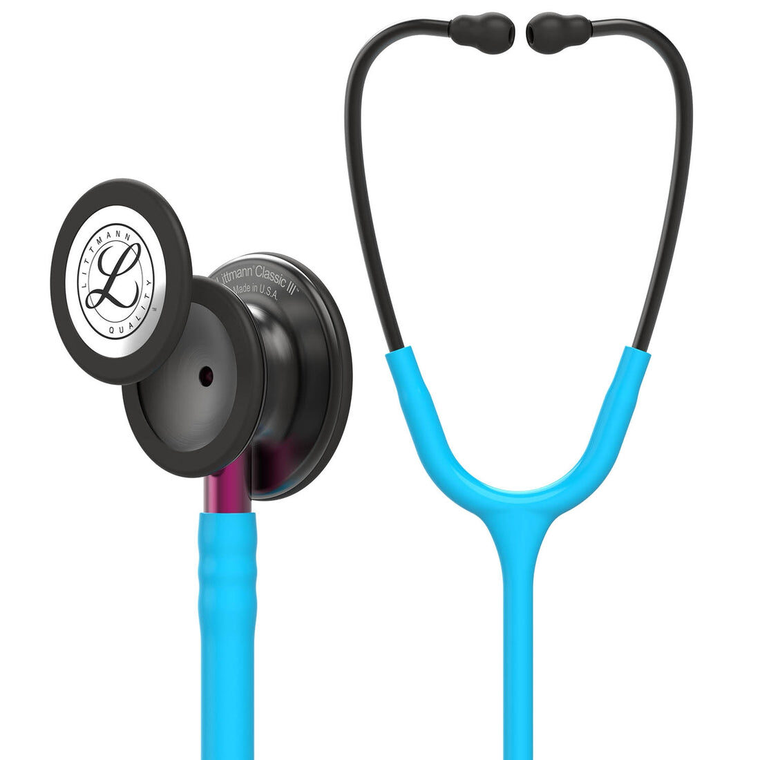 Classic III · Smoke & turquoise - pink stem · 5872