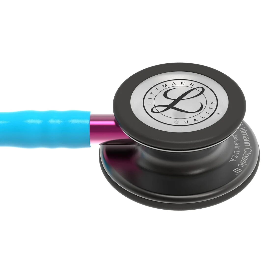 Classic III · Smoke & turquoise - pink stem · 5872